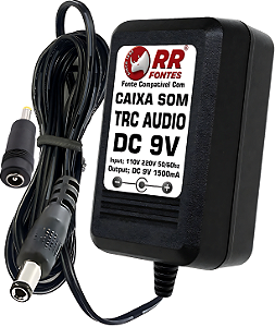 Carregador Fonte Dc 9v Para Caixa TRC
