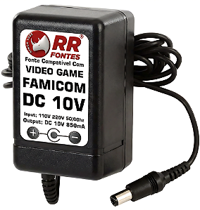 Fonte DC 10V Para Video Game Console Famicom Japones de 1983 À 2003
