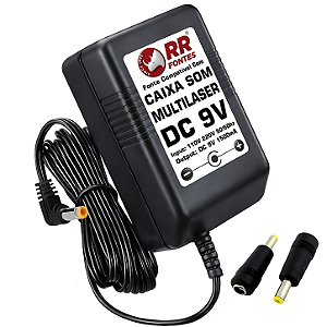 Carregador Fonte Dc 9v Para Caixa Amplificada Multilaser