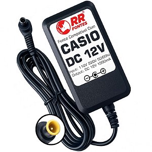 Fonte DC 12V 1.5A Para Teclado Casio AD-12150