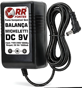 Fonte DC 9V Para Balança Micheletti AM MIC Brisa