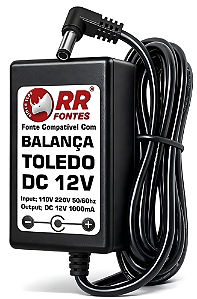 Fonte DC 12V Para Balança Pesadora Toledo