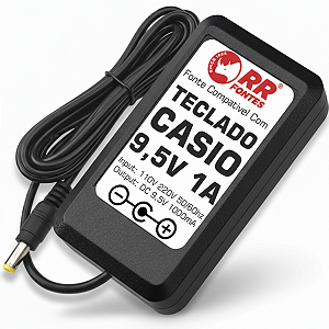 Fonte DC 9,5V Para Teclado Casio