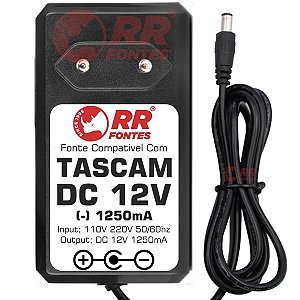 Fonte DC 12v Centro Negativo Para Tascam PS-P414