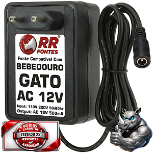 Fonte AC 12v Bebedouro De Agua Para Animais Domesticos