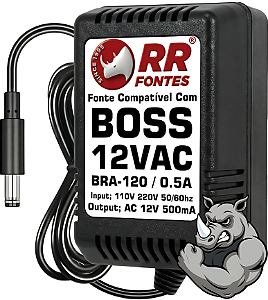 Fonte AC 12V Para Pedal Sintetizadores Processadores Boss BRA-120