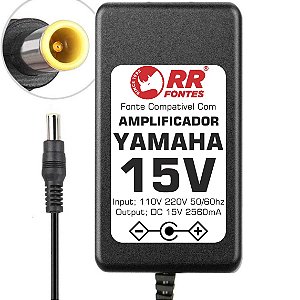 Fonte DC 15V 2.56A Para Amplificador De Guitarra Yamaha