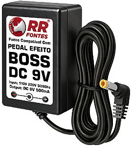 Fonte DC 9V Para Pedal Pedaleira Roland Boss