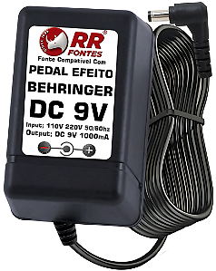 Fonte DC 9V Para Pedal Pedaleira Behringer