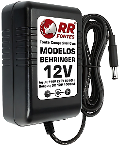 Fonte DC 12v Para Amplificador De Fones Behringer