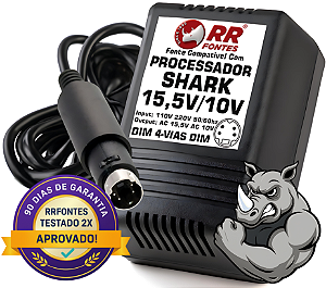 Fonte AC 15,5V e 10V Para Processador de Efeitos SHARK