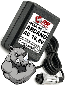 Fonte AC 16,8V 0.6A Para Mixer Arcano Arm8 Fx