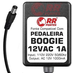Fonte AC 12V 1A Para Pedal Engineering Boogie V-twin