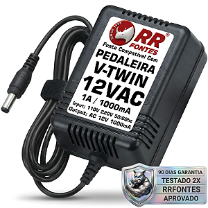 Fonte AC 12V 1A Para Pedal Engineering Boogie V-twin V-1