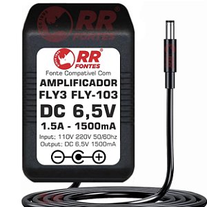 Carregador Fonte DC 6,5V Para Caixa BlackStar Fly3