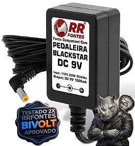 Fonte DC 9V Para Pedal Pedaleira Blackstar