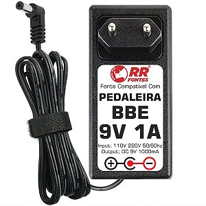Fonte DC 9V Para Pedal Pedaleira BBE