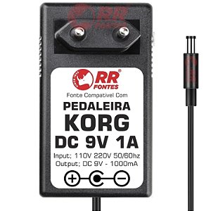 Fonte DC 9V Para Pedal De Efeitos e Afinadores Korg