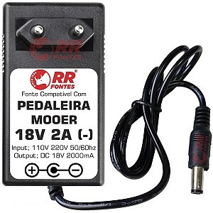 Fonte DC 18V 2A Para Amplificador Guitarra Mooer