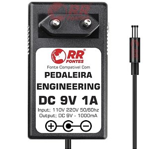 Fonte DC 9V Para Pedal Pedaleira Radial Engineering