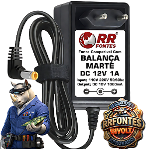 Fonte DC 12V Para Balança Marte AD