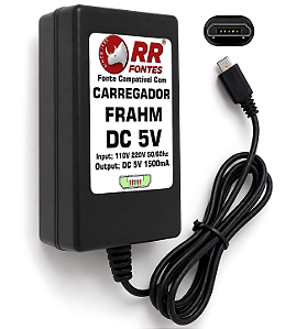 Fonte Carregador DC 5V Para Caixa Frahm Micro USB