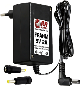 Fonte Carregador DC 5V 2A Para Caixa Frahm