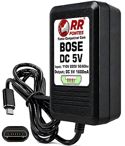 Fonte Carregador DC 5V Micro-USB Para Fones Bose