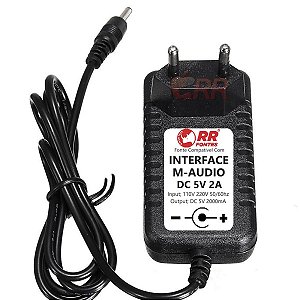 Fonte DC 5V Para Interface M-AUDIO Fast Track