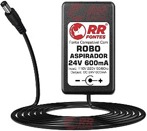 Fonte Carregador DC 24v 600ma Para Robo Aspirador Xrobot Xr200