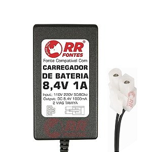 Fonte Carregador DC 8,4v Tamiya Para Baterias De Brinquedo e Airsoft