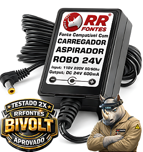 Fonte Carregador DC 24v Para Robô Aspirador Housekeeper Polishop
