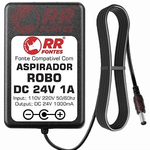 Fonte Carregador DC 24v Para Robô Aspirador Housekeeper Polishop