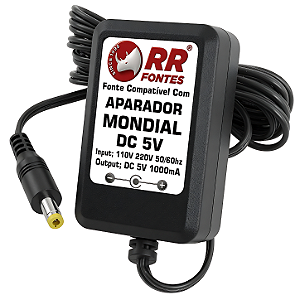Fonte Carregador DC 5V Para Aparador Pelo Mondial Supergroom 10