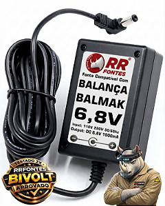 Fonte DC 6,8V Para Balança Balmak
