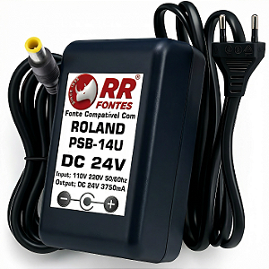 Fonte DC 24V 3.75A Para Roland Piano, Teclado, Mixers PSB-14U