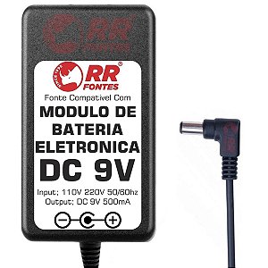 Fonte DC 9V Para Modulo De Baterias Eletrinicas Fenix