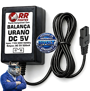 Fonte DC 5V Para Balança Urano Pop-s Pop-z Versão Nova Com Saida Serial