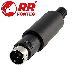 Conector 3 Pinos Mini Din Macho Padão Behringer Phonic Soundcraft Mackie