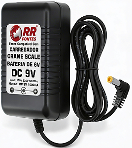 Fonte Carregador DC 6V Para Balança Suspensa Crane Scale