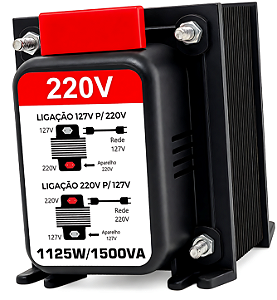 Transformador 1125W 1500VA Inversor Voltagem de 110V Para 220V ou 220V Para 110V