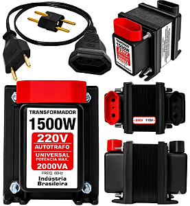 Transformador 1500W 2000VA Inversor Voltagem de 110V Para 220V ou 220V Para 110V