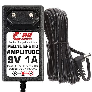 Fonte DC 9V Para Pedal Pedaleira AmpliTube