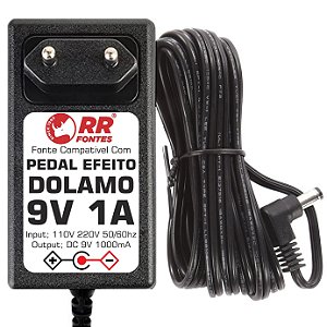 Fonte DC 9V Para Pedal Pedaleira Dolamo