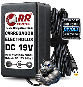 Fonte Carregador DC 19V Para Aspirador Electrolux Ergorapido