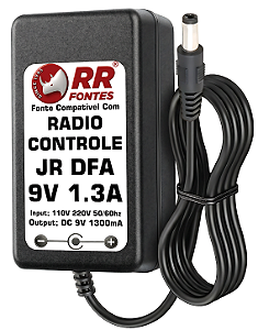 Fonte DC 9V Para Radio Controle JR DFA