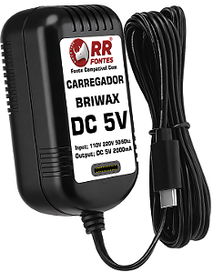 Fonte Carregador DC 5v Usb-C Para Caixa De Som Briwax
