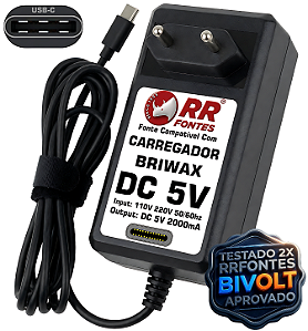 Fonte 5v Usb-C Para Mesa MIxer Briwax