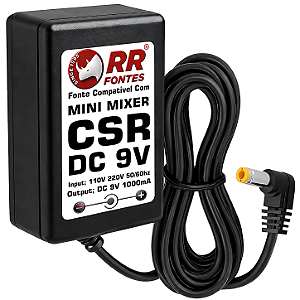 Fonte 9V Para Mini Mixer CSR
