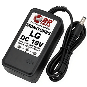 Fonte DC 19V 3,42A Para Monitor TV LG